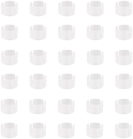 Рувадо 30 Еез Балони Прстен Клипови За Декорација На Лак Пластика Проѕирен Држач За Тока Од Балон Конектор Додатоци За Забави Божиќна Прослава