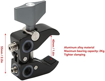 Стегач на супер камера, алуминиумска легура слободно прилагодена разноврсна камера c стегач 2 кг оптоварување лежиште за отворено