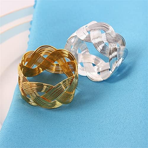 WODMB 10 парчиња прстен за западна салфетка, рачно плетенка салфетка прстенен прстен за салфетка тока крпа крпа прстен