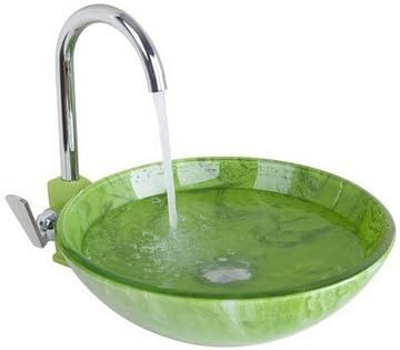 Gowe Deck Mount Kitchen Swivel Faucet+мијалник за мијалник за миење садови за миење садови со рачно-боја, комбинирана тапа за месинг, миксери,