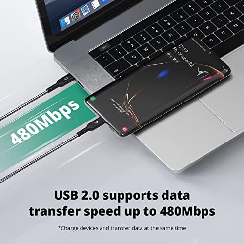 Zendure Power Bank 10000mah Mini Portable Charger & USB C до USB C кабел 100W PD Брзо наплата