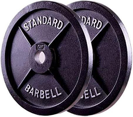Олимписка плоча за тежина на Барбел, 1 пар чист железен диск, тегови за кревање тегови, тегови во теретана за дома, 2,5lb