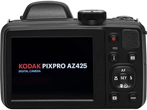 Кодак Pixpro AZ425 Дигитална камера + 32 GB мемориска картичка + кутија за камера + батерија + полнач + USB -читач на картички
