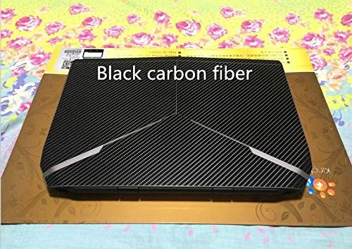 Специјален лаптоп црно јаглеродно влакно винил налепница на кожата за MSI GF63 GF65 15,6 “