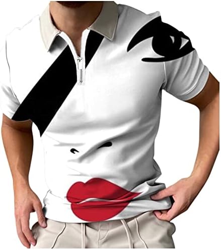 Погодни модни класични кошула кошула лапел кратки ракави 1/4 машки вклопни печатени обични патент тенок машки сет кошула