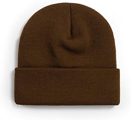 Класични машки топли зимски капи, акрилик плетено манжетна капаче, дневно капаче за грав