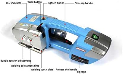 Машина за напојување на батеријата за напојување Електрична пластична пластична алатка за ременски ремени преносни преносни