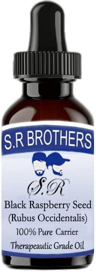 S.R браќа црна малина семе чисто и природно масло од носач на терапевтски одделение 15 ml