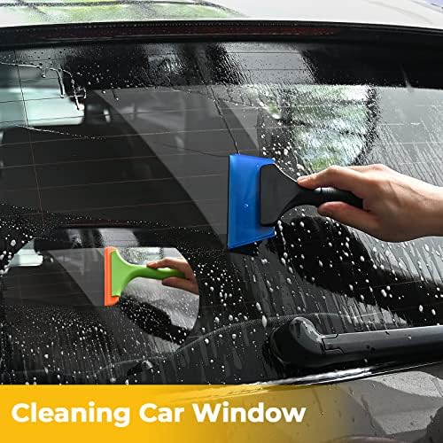 Гомајк Мал гумен прозорец за прозорецот за прозорецот за чистење на тушот, комплет за чистење на автоматско сечило за туш стаклена врата, шофершајбната