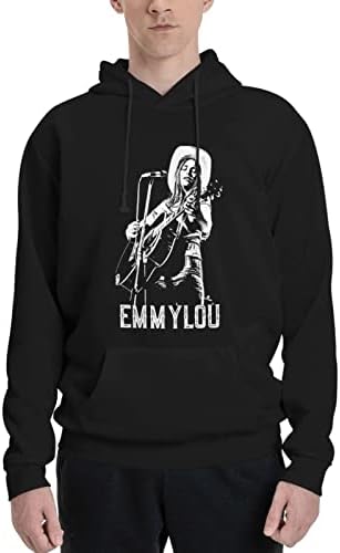 Julemy Emmylou Harris Hoodie Mens Mens Casual Sweatshirt Pullover Hoody со џебови