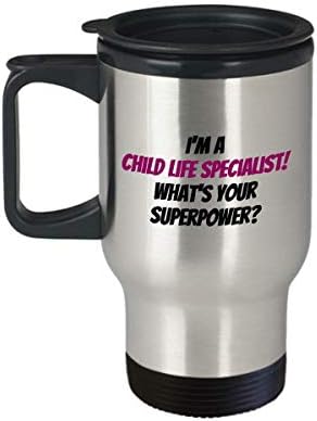 Подарок за специјалист за деца за деца - кригла за патувања во живот - која е вашата суперсила?