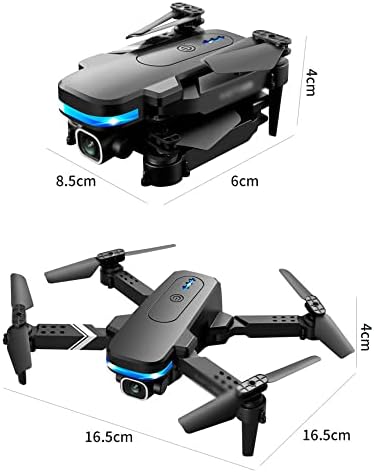 Quitoka RC Mini Drone 4K HD двојна камера Воздухопловна фотографија далечински управувач со 4-оски авиони што може да се префрли двојна камера 360 ° Flip HD пренос на слика со еден к