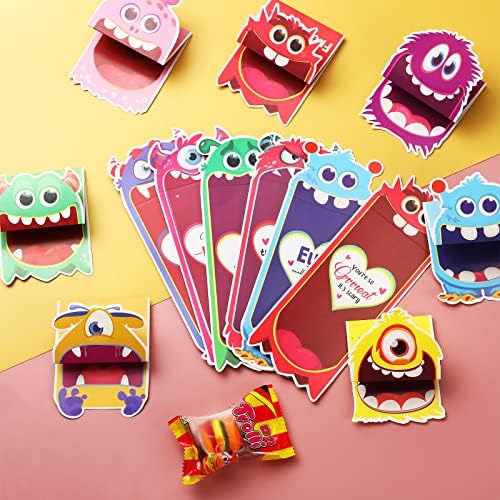 Зонон 48 ПЦС Денот на в Valentубените картички за бонбони за бонбони за подароци подароци подарок смешни размени картички за момчиња