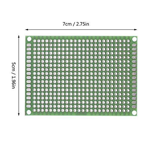 5CMX7CM DIY PCB прототип, калај позлатена универзална табла, 10 парчиња двојни страни за прототипирање на DIY лемење
