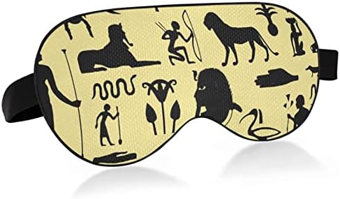 Унисекс спиење маска за очи Антички-египетско-војник-едно време за спиење маска за удобно око за очи за спиење