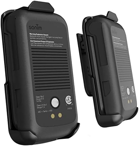 Футрола За Sonim XP3 Плус Flip Телефон, Nakedcellphone Црн [Ротирачки/Ratchet] Држач За Клип За Ремен Со Сигурна Брава За T-Mobile/Verizon XP3plus