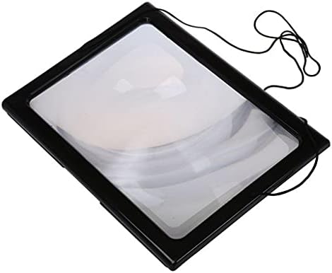 Mxiaoxia Читање 3x Лупа Целосна Страница Оптички Лупа Преклопен А4 LED Леќа Биро Лупа За Шиење Плетење