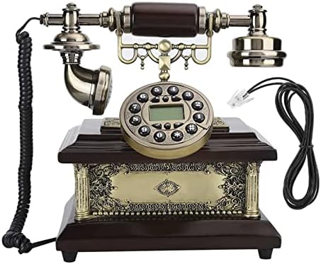 Ретро Телефонски Кабел Фиксна Смола Антички Гроздобер Класичен Телефон За Дома Хотелски Клупи Спални Соби Дневна Соба Користење