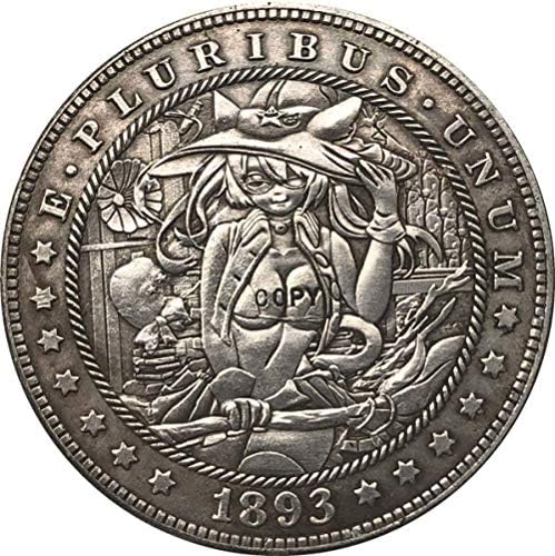 Предизвик Монета Скитам Никел 1893-САД Морган Долар Монета Копија Тип 147 Копија Колекција Подароци Монета Колекција