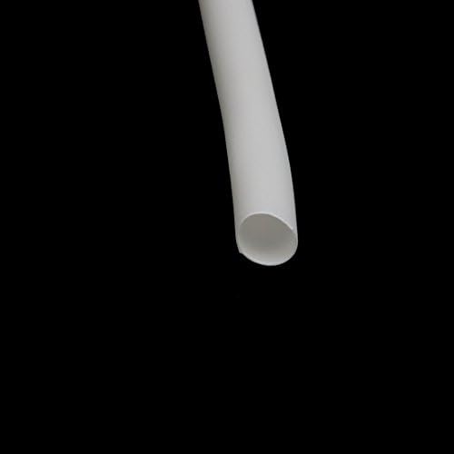 Аексит 15м Долга Електрична опрема 3,5 мм Внатрешна Диа. Полиолефинска Цевка Што Се Собира На Топлина Бела За Поправка На Жица
