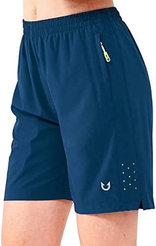 Северно -атлетски атлетски пешачки шорцеви Брзо суви активни лесни шорцеви за теретана со 3 џебови од патент