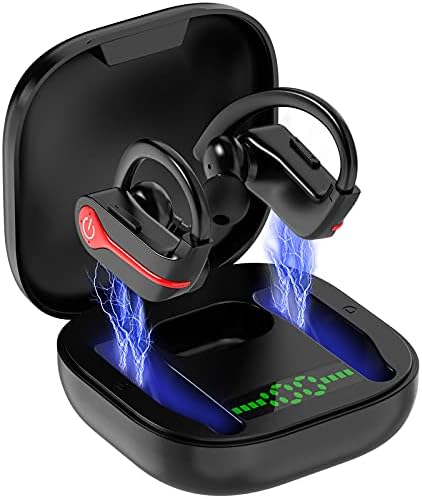 Безжичен ушен мотор, Bluetooth 5.1 безжични слушалки Спортски Bluetooth слушалки во бучава од увото откажување на ушите со микрофон