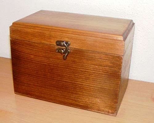 Кутија за рецепти за подароци на Стив Шоппе Кедар - Големина за картички за рецепти 5x7