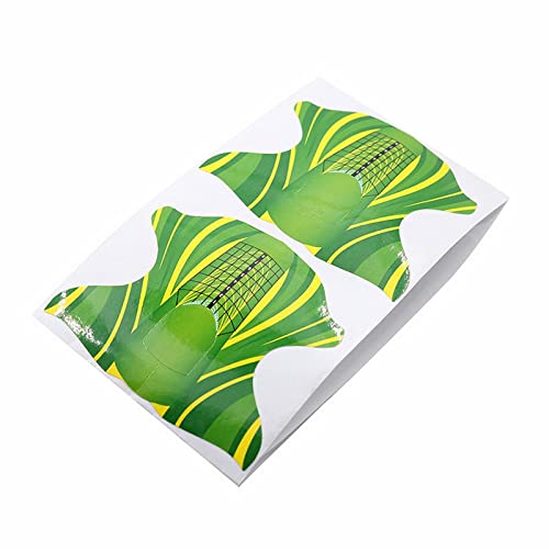 100 / 500 Парчиња За Подобрување На Ноктите Продолжување На Пеперутка Ноктите Зелена Пеперутка Држач За Хартија Салон За Нокти За Тампон За Нокти