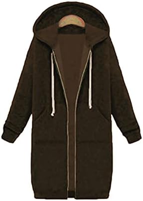 Капачен лесен палто дами парк со долг ракав есен, фит полиестер худи, цврста удобна качулка, надворешна облека