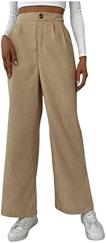 Cokuera женски цврста боја широка панталони Туника Тенки летни пакувања еластични опремени високи половини елегантни панталони
