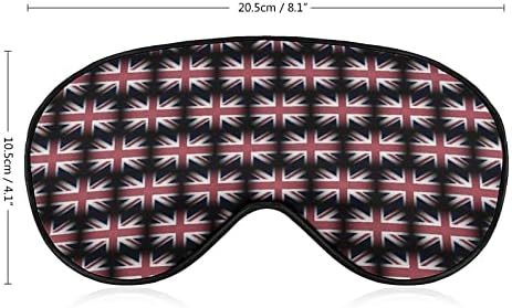 Велика Британија, британско знаме маска за очите за спиење, ноќно слепило со прилагодлива лента за мажи, жени патуваат јога дремки