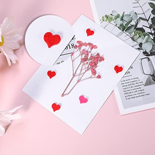 4 чаршафи се чувствуваат налепници на срцето самостојно лепење на книги мини облици на срцеви налепници за занаети за ден на в Valentубените