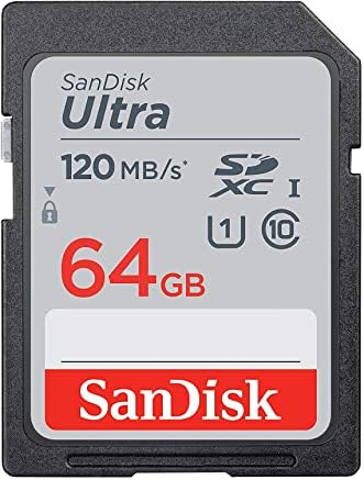 Sandisk 64GB SDXC Sd Ултра Мемориска Картичка Работи Со Canon Powershot ELPH 180, 190 е, SX420 е, SX610 HS Камера UHS - Јас Пакет