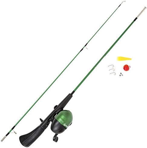 Wakeman Spawn Series Kids Spincast Combo and Shople Set - Green, 51 “