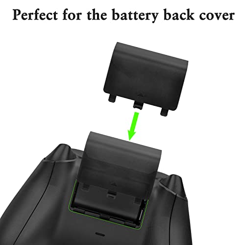 Вратата На Капакот на батеријата За Xbox Серија X, Xbox Серија S Контролер, Tectra 4pcs Батерија Назад Школка Поправка Дел Компатибилен Со Xbox