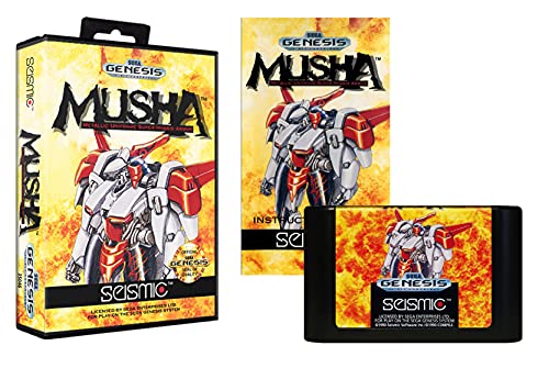 M.U.S.H.A. - Sega Genesis / Megadrive - Castrdige игра за репродукција w / case and Manual