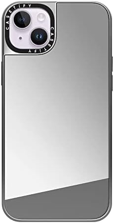 Casetify mirror iPhone 14 Pro Max Случај [4.9 ft Капка Заштита/Компатибилен Со Magsafe] - Сребро На Црно