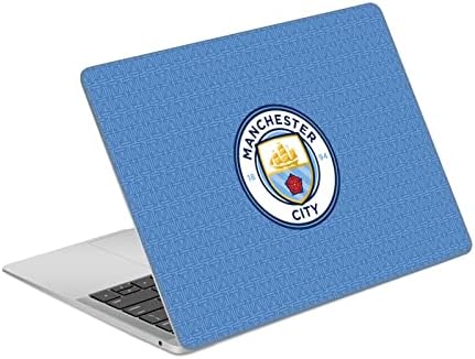 Дизајн на главни случаи официјално лиценциран Манчестер Сити Ман Сити ФК Дома 2021/22 знак комплет мат винил налепница на кожата на кожата, компатибилен со MacBook Air 13.3 A19