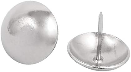 Реновирање На Нокти од Нерѓосувачки Челик х-DREE 25mm Tia Pushpin Doornail Сребрен Тон 25 ПАРЧИЊА(25 mm de diametro, acero inoxidable,