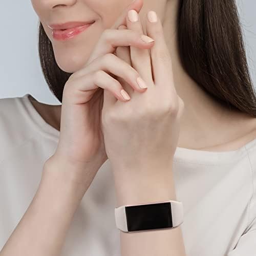 Силиконски ленти Meliya за Fitbit Charge 4 / Fitbit Charge 3 бендови жени мажи, меки силиконски спортски заменски нараквици за