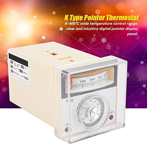 Контролори за температура на температурата на дигиталниот дисплеј Yencoly, контролорот на температурата на TED-2001 покажувач k тип термостат