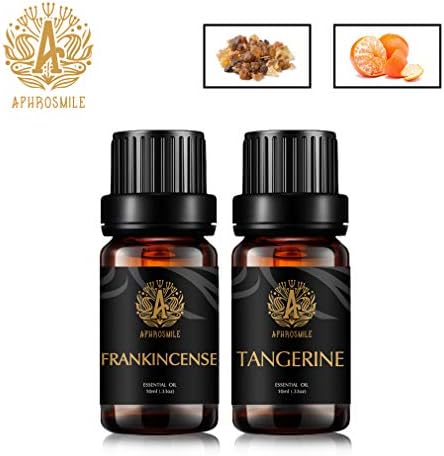 Есенцијално масло од ароматерапија Френсинцес сет за дифузер, 2x10ml органски мандарински есенцијални масла за овлажнител, чисти мандарини