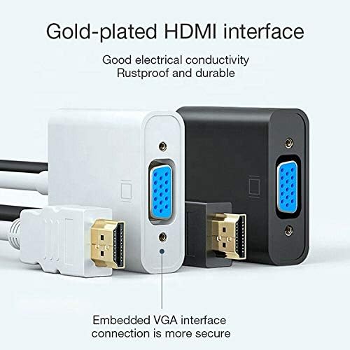 HDMI До VGA Адаптер, HDMI VGA Конектор ЗА ТВ, Компјутер Компјутер, Десктоп, Лаптоп, Монитор, Проектор, HDTV, Малина Пи