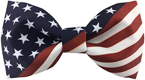 Сатен Свила Менс Претходно врзани Боути Ѕвезди Ленти Американско Знаме Цврсти Машнички