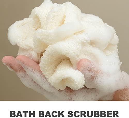 Beaupterty 2 парчиња миење на крпа практично патување сунѓер африкански мрежи долга чистење на кожата за туширање на кожата за тело удобен