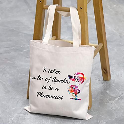 Фармацевт Тота торба RX Подарок фармацевтски техничар подарок фармацевтска аптека за еднократна употреба торба доктор RX Студентски дипломирање