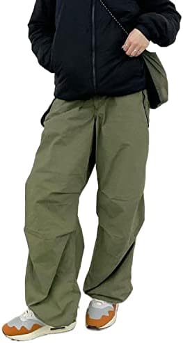 Женски широки карго панталони со низок половината лабава широка панталони со нозе со џокери џогери џемпери хипи улична облека