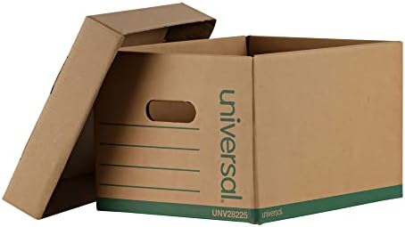 Универзална 28225 Рециклирана кутија за складирање на записи, писмо/легално, 12 x 15 x 10, Kraft