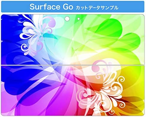 Декларална покривка на igsticker за Microsoft Surface Go/Go 2 Ultra Thin Protective Tode Skins Skins 002070 цветно брашно шарено