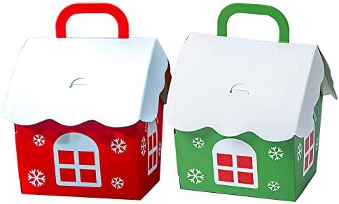 Знаме На Партијата DBYLXMN 10 ПАРЧИЊА Божиќна Декорација Бадник Божиќ Кутија За Бонбони Кутија За Пакување Подарок Кутија Подарок